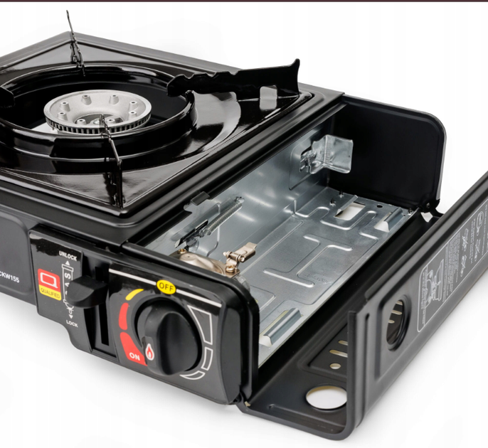 Turystyczna kuchenka gazowa Platinet PCKW155 na kartusze przenosna polowa walizka 2500 W (5907595461344) - obraz 4