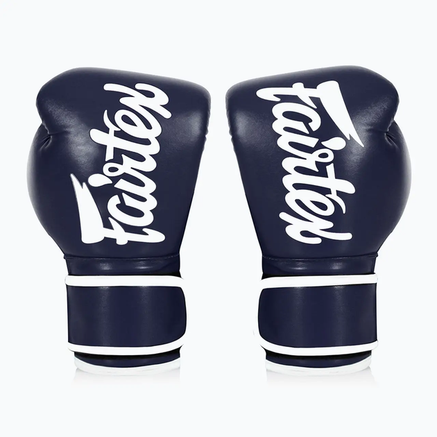 Рукавички боксерські з бинтами Fairtex BGV14 10 унцій, темно-сині - изображение 2