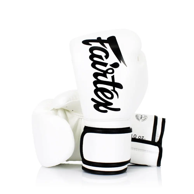 Рукавички боксерські з бинтами Fairtex BGV14 10 унцій, білі - изображение 6