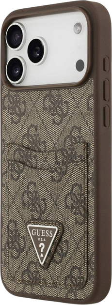 Панель Guess 4G Double Card Triangle для iPhone 17 Pro Max Brown (3666339552619) - зображення 2