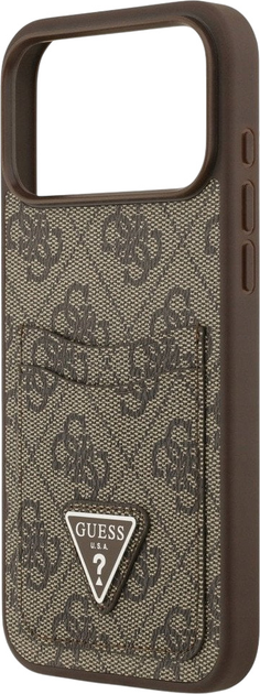 Панель Guess 4G Double Card Triangle для iPhone 17 Pro Max Brown (3666339552619) - зображення 6