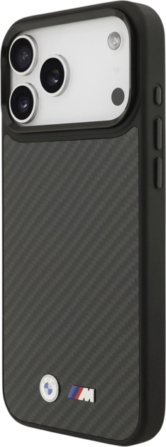 Etui plecki BMW M Kevlar Matt MagSafe do Apple iPhone 17 Pro Black (BMHMP17L24CFMMK) - obraz 4