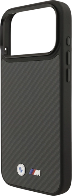 Etui plecki BMW M Kevlar Matt MagSafe do Apple iPhone 17 Pro Max Black (BMHMP17X24CFMMK) - obraz 6