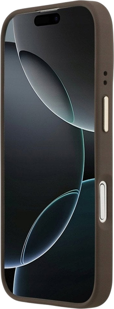 Панель Guess 4G Logo Plate MagSafe для iPhone 17 Brown (3666339489762) - зображення 5