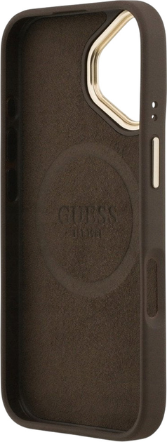 Панель Guess 4G Logo Plate MagSafe для iPhone 17 Brown (3666339489762) - зображення 7