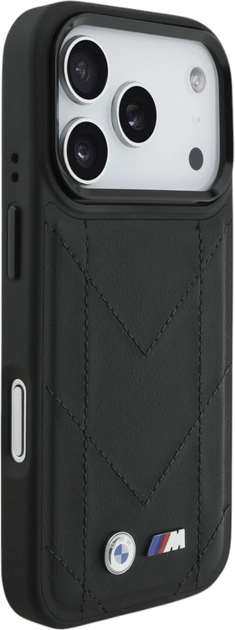 Панель BMW M Quilted Logo MagSafe для Apple iPhone 17 Pro Black (BMW001056) - зображення 3