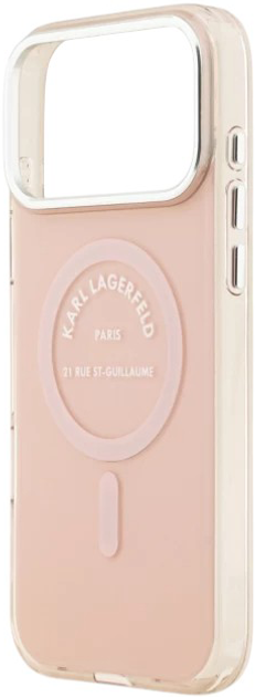 Etui Karl Lagerfeld IML Karl RSG Logo do Apple iPhone 17 Pro Max Pink (3666339530488) - obraz 6