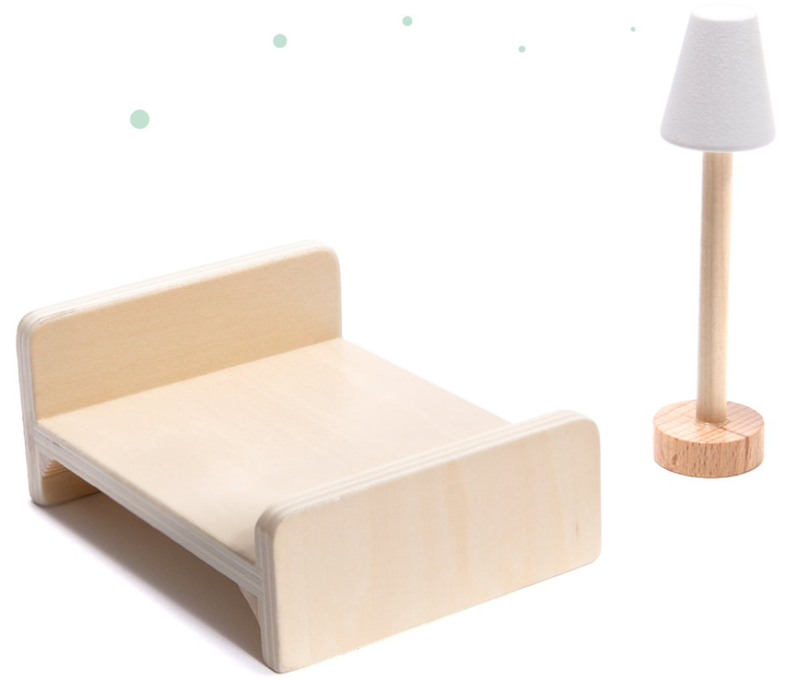 Drewniany domek dla lalek Kik Lulilo Floro boho LED 78 cm (KX5944) (55903039721647) - obraz 10