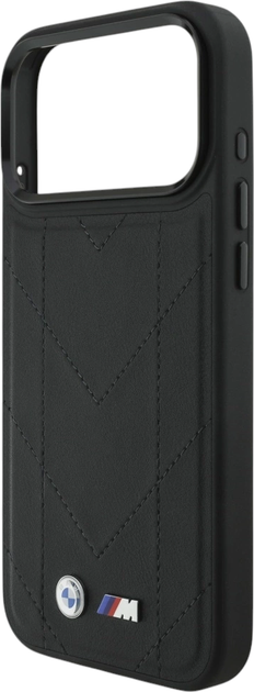 Панель BMW M Quilted Logo MagSafe для Apple iPhone 17 Pro Max Black (BMW001057) - зображення 6