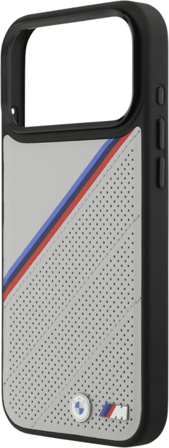 Панель BMW M Quilted Logo MagSafe для Apple iPhone 17 Pro Max Gray (BMHMP17X25PCSPEG) - зображення 6