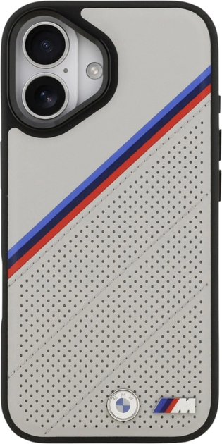 Панель BMW M Quilted Logo MagSafe для Apple iPhone 17 Gray (BMW838) - зображення 2