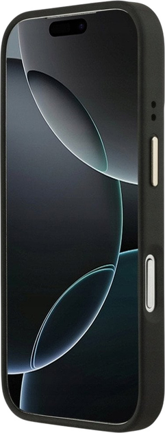 Etui plecki Guess 4G Logo Plate MagSafe do iPhone 17 Pro Black (3666339489748) - obraz 5