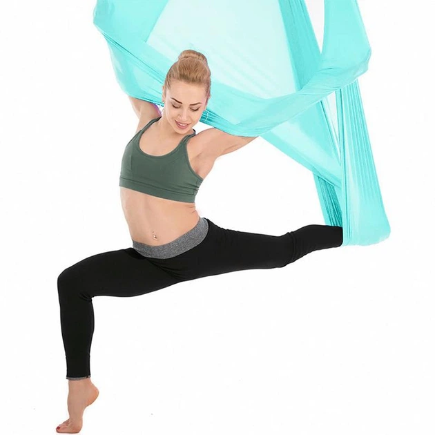 Гамак для йоги зі стропами та кріпленням SP-Planeta Antigravity Yoga (поліестер, р-р 280смх5м, М'ятний) (DH6026_М'ятний) - Фото 2 Гамак для йоги зі стропами та кріпленням SP-Planeta Antigravity Yoga (поліестер, р-р 280смх5м, М'ятний) (DH6026_М'ятний) - изображение 2