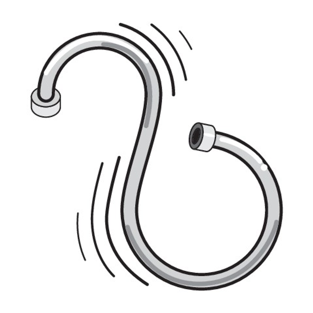 Wąż prysznicowy Fala gładki extra antytwist PVC 1.5 m Silver (5906083032578) - obraz 3