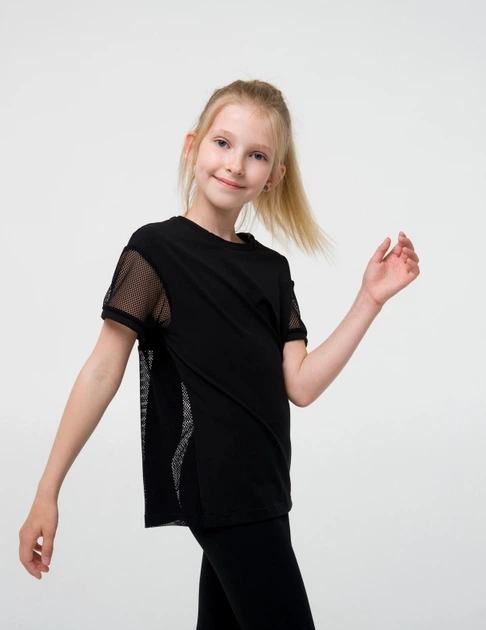 Футболка для девочки SMIL 110661 Черный р.116 - Фото 2 Футболка для девочки SMIL 110661 Черный р.116 - изображение 2