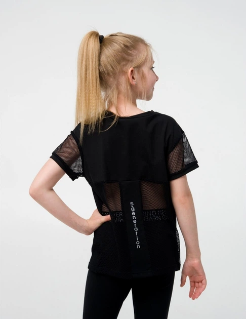 Футболка для девочки SMIL 110661 Черный р.116 - Фото 5 Футболка для девочки SMIL 110661 Черный р.116 - изображение 5