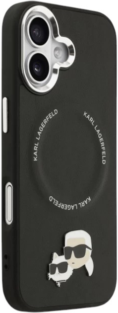 Панель Karl Lagerfeld Karl & Choupette Pin MagSafe do Apple iPhone 17 Black (3666339494971) - зображення 5