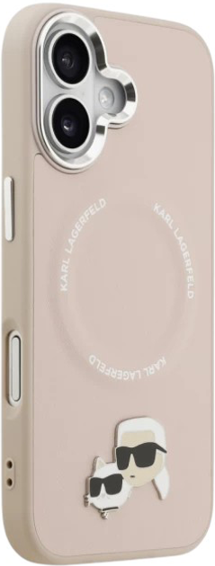 Etui Karl Lagerfeld Karl & Choupette Pin MagSafe do Apple iPhone 17 Pink (3666339495459) - obraz 5