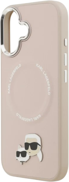 Etui Karl Lagerfeld Karl & Choupette Pin MagSafe do Apple iPhone 17 Pink (3666339495459) - obraz 6