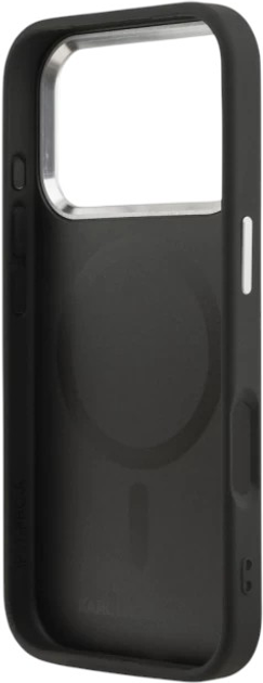 Панель Karl Lagerfeld Karl & Choupette Pin MagSafe do Apple iPhone 17 Pro Max Black (3666339495008) - зображення 7