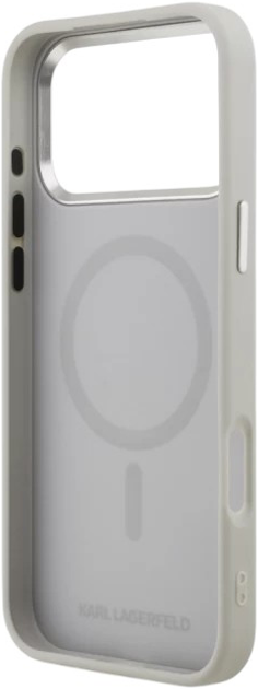 Панель Karl Lagerfeld Karl & Choupette Pin MagSafe do Apple iPhone 17 Pro Max Grey (3666339495329) - зображення 7