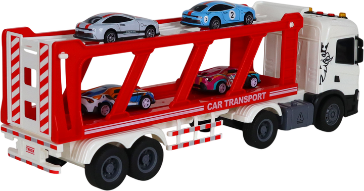 Игровой набор Techno Drive Автоперевозчик Large Truck Scania со световыми и звуковыми эффектами (6414KS) - Фото 4 Игровой набор Techno Drive Автоперевозчик Large Truck Scania со световыми и звуковыми эффектами (6414KS) - изображение 4