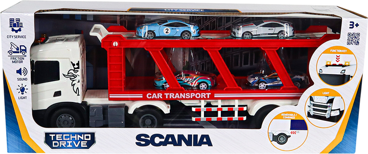 Игровой набор Techno Drive Автоперевозчик Large Truck Scania со световыми и звуковыми эффектами (6414KS) - Фото 10 Игровой набор Techno Drive Автоперевозчик Large Truck Scania со световыми и звуковыми эффектами (6414KS) - изображение 10