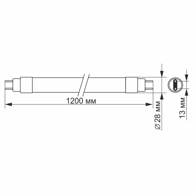 LED лампа VIDEX T8b 18W 1.2M 6200K матовая VL-T8b-18126 23375 - Фото 3 LED лампа VIDEX T8b 18W 1.2M 6200K матовая VL-T8b-18126 23375 - изображение 3