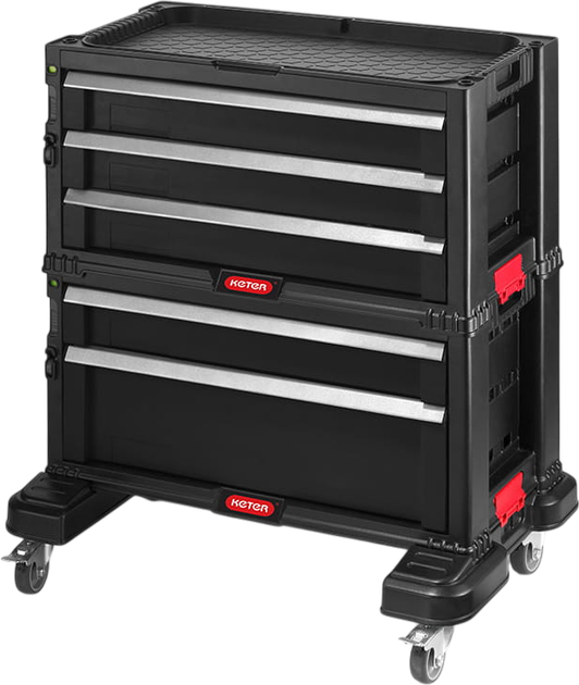 Wózek narzędziowy Keter Tool Chest z 5 szufladami 56.2 x 28.9 x 50.2 cm 237007 (7290106926172) - obraz 1