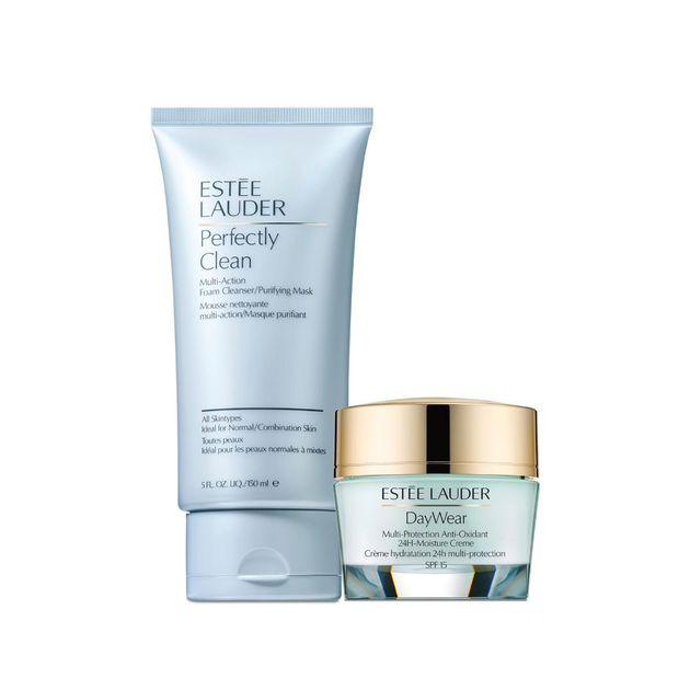 Zestaw do pielęgnacji twarzy Estee Lauder Piana do mycia twarzy 150 ml + Krem na dzień SPF 15 50 ml (887167833142) - obraz 2