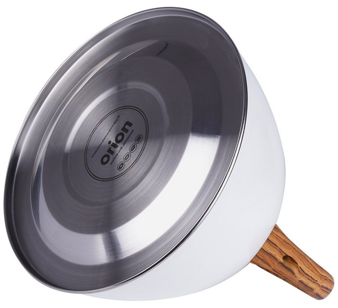 Czajnik Orion Wooden z gwizdkiem stalowy Biały 3 l (8592381162658) - obraz 6