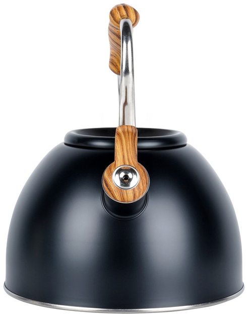 Czajnik Vilde z gwizdkiem stalowy Czarny 2.5 l (5904316479183) - obraz 1