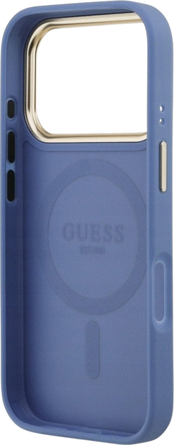 Панель Guess 4G Strass Logo MagSafe для iPhone 17 Pro Blue (3666339529444) - зображення 7