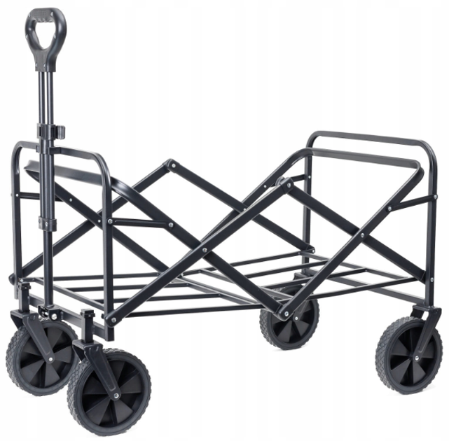 Wózek turystyczny Platinet PCW1057 składany plażowy 110 l Czarny (5907595461467) - obraz 2