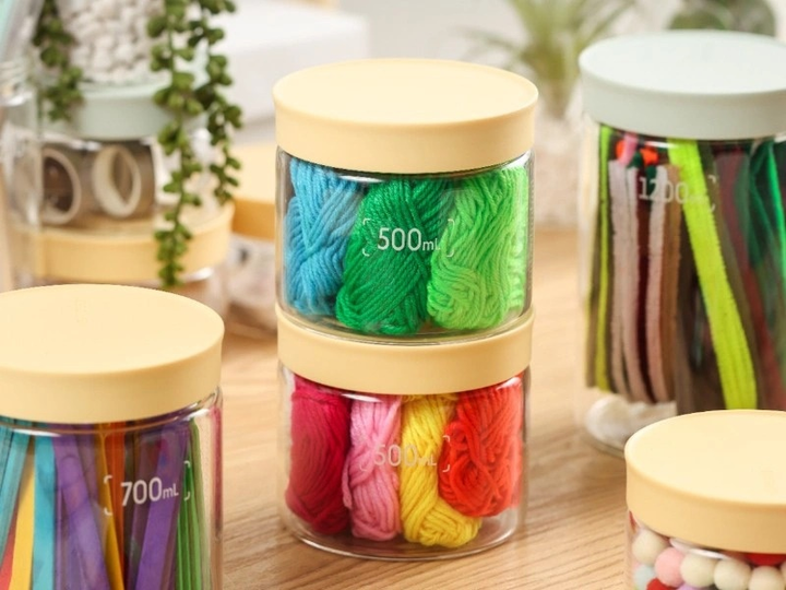 Zestaw słoików Buydeem Mellow Yellow szklanych 3 x 500 ml (6950386612547) - obraz 3