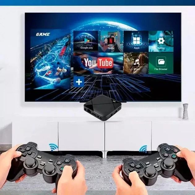 Стационарная игровая приставка консоль micro USB 2 джойстика M8MINI Black (NNM8M-AV) - изображение 3
