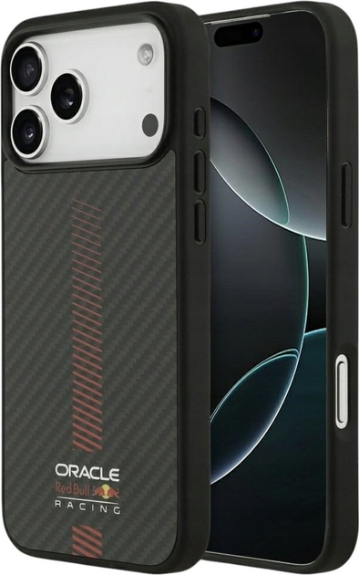 Etui Red Bull Kevlar Powerbar MagSafe do Apple iPhone 17 Pro Max Black (3666339527297) - obraz 1