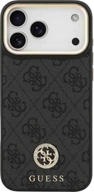 Панель Guess 4G Strass Logo MagSafe для iPhone 17 Pro Max Black (3666339529130) - зображення 3