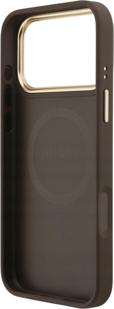Панель Guess 4G Strass Logo MagSafe для iPhone 17 Pro Max Brown (3666339529291) - зображення 5