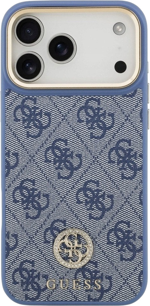 Панель Guess 4G Strass Logo MagSafe для iPhone 17 Pro Max Blue (3666339529451) - зображення 3