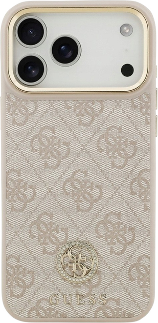 Панель Guess 4G Strass Logo MagSafe для iPhone 17 Pro Max Pink (3666339529611) - зображення 3