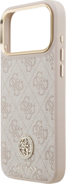 Панель Guess 4G Strass Logo MagSafe для iPhone 17 Pro Max Pink (3666339529611) - зображення 6