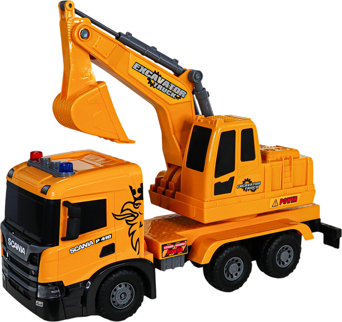 Іграшкова машинка Techno Drive Super Big Truck Екскаватор Scania зі світловими та звуковими ефектами (5006KS) - Фото 1 Іграшкова машинка Techno Drive Super Big Truck Екскаватор Scania зі світловими та звуковими ефектами (5006KS) - зображення 1