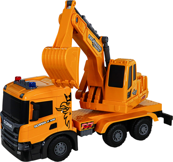 Іграшкова машинка Techno Drive Super Big Truck Екскаватор Scania зі світловими та звуковими ефектами (5006KS) - Фото 2 Іграшкова машинка Techno Drive Super Big Truck Екскаватор Scania зі світловими та звуковими ефектами (5006KS) - зображення 2