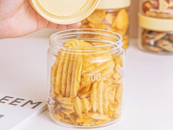 Zestaw słoików Buydeem Mellow Yellow szklanych 2 x 700 ml (6950386612561) - obraz 2