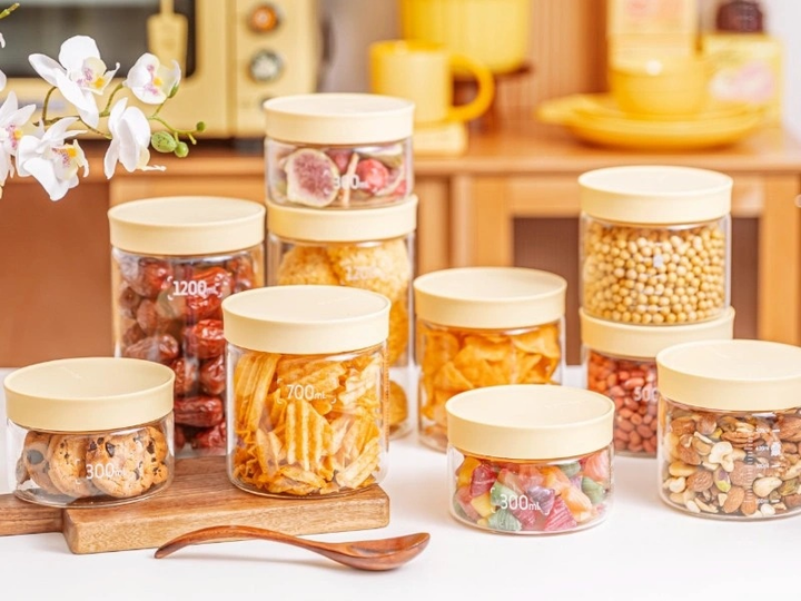 Zestaw słoików Buydeem Mellow Yellow szklanych 2 x 700 ml (6950386612561) - obraz 4