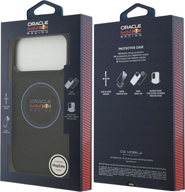 Etui Red Bull Meshed Blue Ring & Metal Buttons MagSafe do Apple iPhone 17 Pro Max Navy Blue (3666339526887) - obraz 8