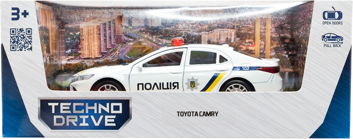 Автомодель Techno Drive Toyota Camry Полиция (KM250416) - Фото 12 Автомодель Techno Drive Toyota Camry Полиция (KM250416) - изображение 12