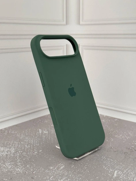 Чехол Premium Silicone Case Full для iPhone 17 Air Pine Green - Фото 3 Чехол Premium Silicone Case Full для iPhone 17 Air Pine Green - изображение 3