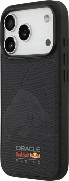 Etui Red Bull Meshed Debossed Bull MagSafe do Apple iPhone 17 Pro Navy Blue (3666339526917) - obraz 3